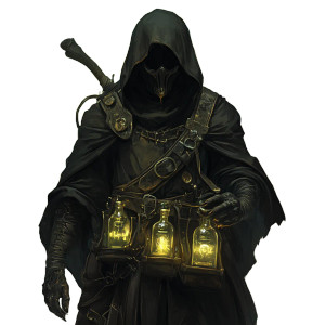 Dark Alchemist Priest Vinyl Car Decal Sticker – Waterproof & UV-Resistant 8"