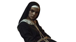 Bound Young Nun Vinyl Car Decal Sticker – Waterproof & UV-Resistant 8"