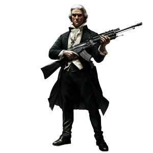 Thomas Jefferson M4A1 Vinyl Car Decal Sticker – Waterproof & UV-Resistant 8"