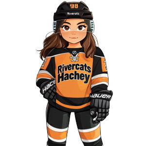 Girl Hockey Player V2 Vinyl Car Decal Sticker – Waterproof & UV-Resistant 8" Girl Hockey Player V2 Vinyl Car Decal Sticker – Waterproof & UV-Resistant 8"