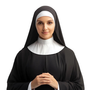 Catholic Nun Vinyl Car Decal Sticker – Waterproof & UV-Resistant 8" Catholic Nun Vinyl Car Decal Sticker – Waterproof & UV-Resistant 8"