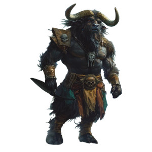 Pirate Tauren Vinyl Car Decal Sticker – Waterproof & UV-Resistant 8"