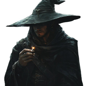 Gritty Young Wizard Vinyl Car Decal Sticker – Waterproof & UV-Resistant 8"