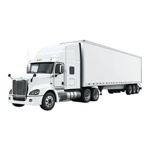 White Truck V3 Vinyl Car Decal Sticker – Waterproof & UV-Resistant 8"