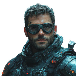 Cyberpunk Soldier V6 Vinyl Car Decal Sticker – Waterproof & UV-Resistant 8"