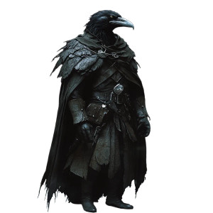 Gothic Aarakocra Druid Vinyl Car Decal Sticker – Waterproof & UV-Resistant 8"