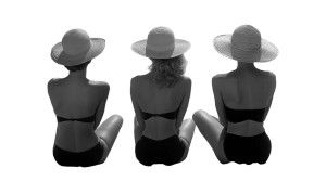 Retro Beach Beauties Vinyl Car Decal Sticker – Waterproof & UV-Resistant 8"