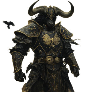 Minotaur Paladin V3 Vinyl Car Decal Sticker – Waterproof & UV-Resistant 8"