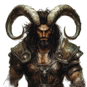 Armored Goat Warrior Vinyl Car Decal Sticker – Waterproof & UV-Resistant 8"