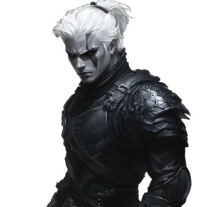 Shadar-Kai Warrior Vinyl Car Decal Sticker – Waterproof & UV-Resistant 8"