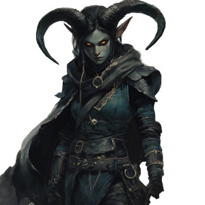 Tiefling Rogue V4 Vinyl Car Decal Sticker – Waterproof & UV-Resistant 8"