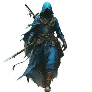 Futuristic Wizard Vinyl Car Decal Sticker – Waterproof & UV-Resistant 8"