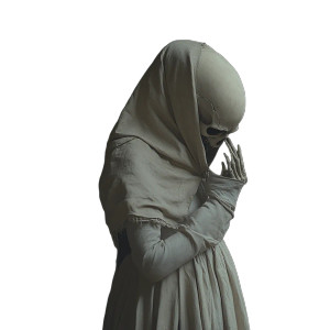Haunting Nun Vinyl Car Decal Sticker – Waterproof & UV-Resistant 8" Haunting Nun Vinyl Car Decal Sticker – Waterproof & UV-Resistant 8"