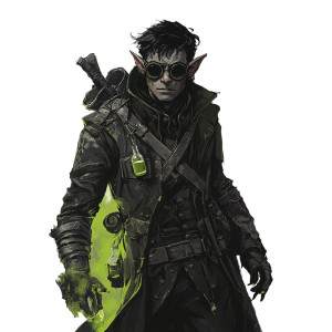 Alchemist Warlock Elf Vinyl Car Decal Sticker – Waterproof & UV-Resistant 8"