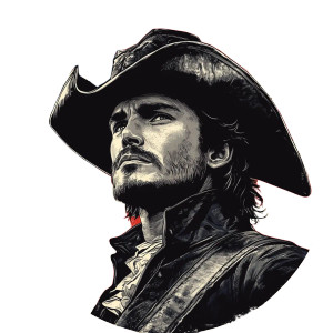 Revolutionary Soldier Illustration Vinyl Car Decal Sticker – Waterproof & UV-Resistant 8"