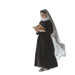 Italian Nun Walking Vinyl Car Decal Sticker – Waterproof & UV-Resistant 8" Italian Nun Walking Vinyl Car Decal Sticker – Waterproof & UV-Resistant 8"