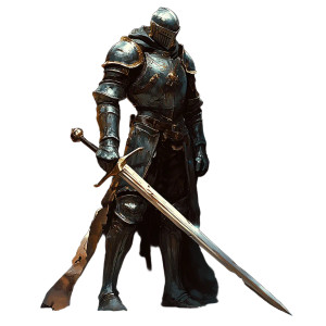 Medieval Knight V26 Vinyl Car Decal Sticker – Waterproof & UV-Resistant 8"
