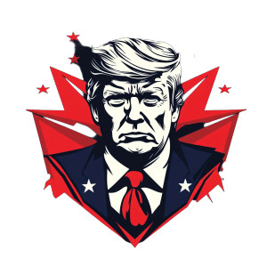 Dark Political Logo Vinyl Car Decal Sticker – Waterproof & UV-Resistant 8"