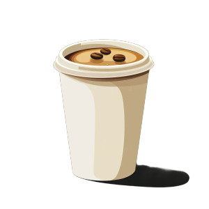 Stick Coffee Vinyl Car Decal Sticker – Waterproof & UV-Resistant 8"