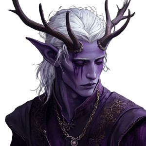 Haunted Tiefling Vinyl Car Decal Sticker – Waterproof & UV-Resistant 8"