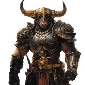 Minotaur Paladin V5 Vinyl Car Decal Sticker – Waterproof & UV-Resistant 8"
