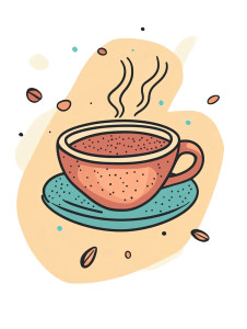 Cute Coffee Cup V8 Vinyl Car Decal Sticker – Waterproof & UV-Resistant 8" Cute Coffee Cup V8 Vinyl Car Decal Sticker – Waterproof & UV-Resistant 8"