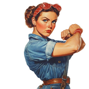 Rosie The Riveter V3 Vinyl Car Decal Sticker – Waterproof & UV-Resistant 8" Rosie The Riveter V3 Vinyl Car Decal Sticker – Waterproof & UV-Resistant 8"