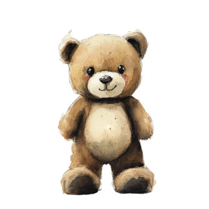 Cute Teddy Bear V7 Vinyl Car Decal Sticker – Waterproof & UV-Resistant 8"