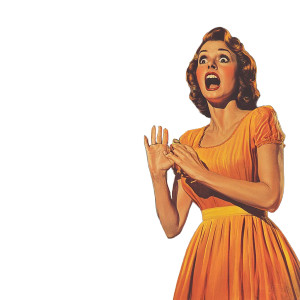 60S Horror Scream Vinyl Car Decal Sticker – Waterproof & UV-Resistant 8"