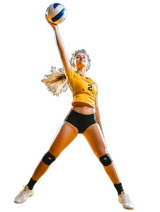 Ukrainian Volleyball Athlete Vinyl Car Decal Sticker – Waterproof & UV-Resistant 8"