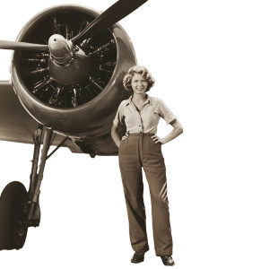 Amelia Earhart Airplane Vinyl Car Decal Sticker – Waterproof & UV-Resistant 8"