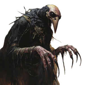 Fantasy Kenku Character Vinyl Car Decal Sticker – Waterproof & UV-Resistant 8"