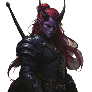 Dual Wielding Tiefling Vinyl Car Decal Sticker – Waterproof & UV-Resistant 8"