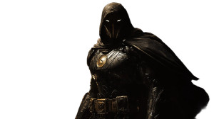 Caped Cybernetic Vinyl Car Decal Sticker – Waterproof & UV-Resistant 8"