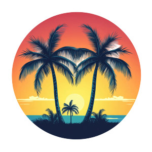 Hawaii Retro Logo Vinyl Car Decal Sticker – Waterproof & UV-Resistant 8"