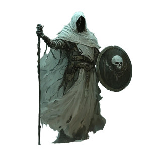 Ghostly Cleric Vinyl Car Decal Sticker – Waterproof & UV-Resistant 8"