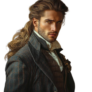 Noble Highlander Portrait Vinyl Car Decal Sticker – Waterproof & UV-Resistant 8"