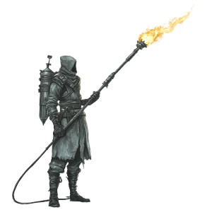 Flaming Lance Vinyl Car Decal Sticker – Waterproof & UV-Resistant 8"