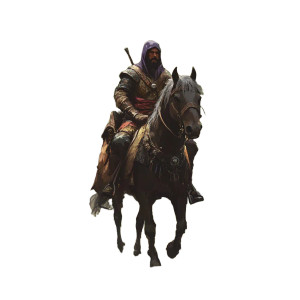 Medieval Uzbek Warrior Vinyl Car Decal Sticker – Waterproof & UV-Resistant 8"