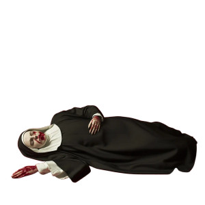 Injured Nun Vinyl Car Decal Sticker – Waterproof & UV-Resistant 8"