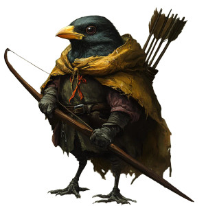 Evil Medieval Bird Vinyl Car Decal Sticker – Waterproof & UV-Resistant 8"