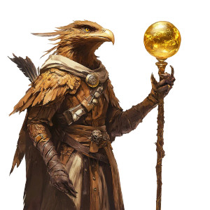 Aarakocra Wizard Vinyl Car Decal Sticker – Waterproof & UV-Resistant 8"