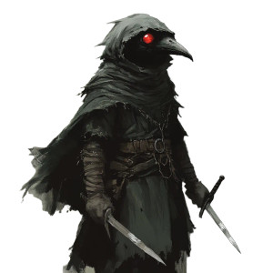 Nervous Kenku Assassin Vinyl Car Decal Sticker – Waterproof & UV-Resistant 8"