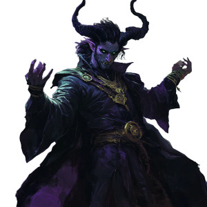 Devil Tiefling Sorcerer Vinyl Car Decal Sticker – Waterproof & UV-Resistant 8"