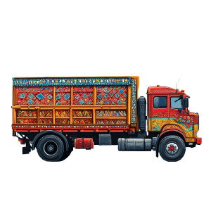 Pakistani Truck Art Vinyl Car Decal Sticker – Waterproof & UV-Resistant 8"