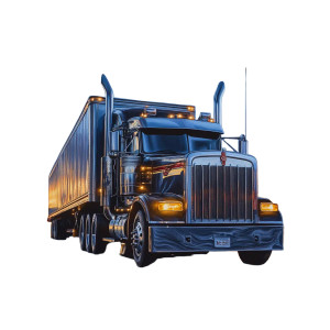 The Big Rig Vinyl Car Decal Sticker – Waterproof & UV-Resistant 8"