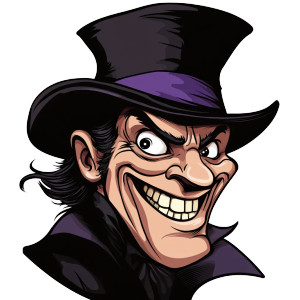 Laughing Magician Vinyl Car Decal Sticker – Waterproof & UV-Resistant 8"