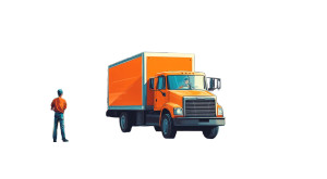 Delivery Scene Vinyl Car Decal Sticker – Waterproof & UV-Resistant 8" Delivery Scene Vinyl Car Decal Sticker – Waterproof & UV-Resistant 8"