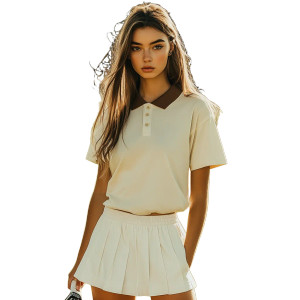 Girl On Tennis Field Vinyl Car Decal Sticker – Waterproof & UV-Resistant 8"