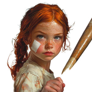 Determined Young Baseball Player Vinyl Car Decal Sticker – Waterproof & UV-Resistant 8"